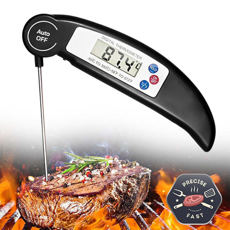 Belfry Kitchen Digital Food Thermometer Folding Probe Meat Thermometer